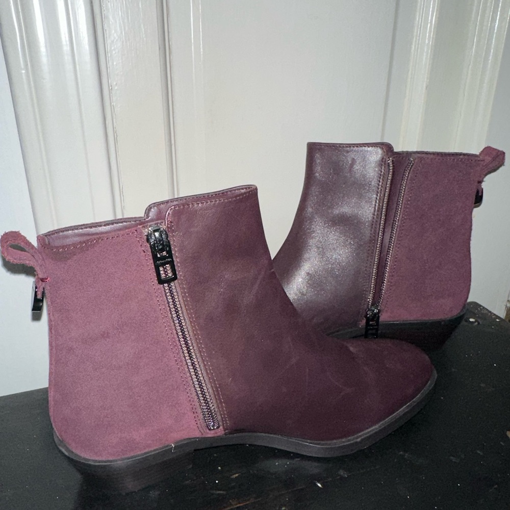Coach Plum Booties
